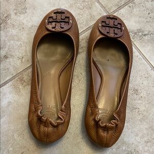 Tory Burch Brown Ballet Flats- Size 7
